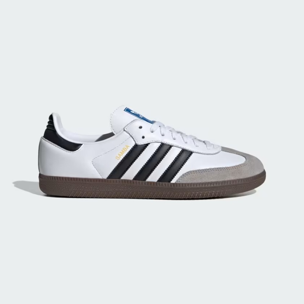 Adidas Samba OG Men's Size 7.5 Sneakers Shoes White/Black/Grey B75806 NEW